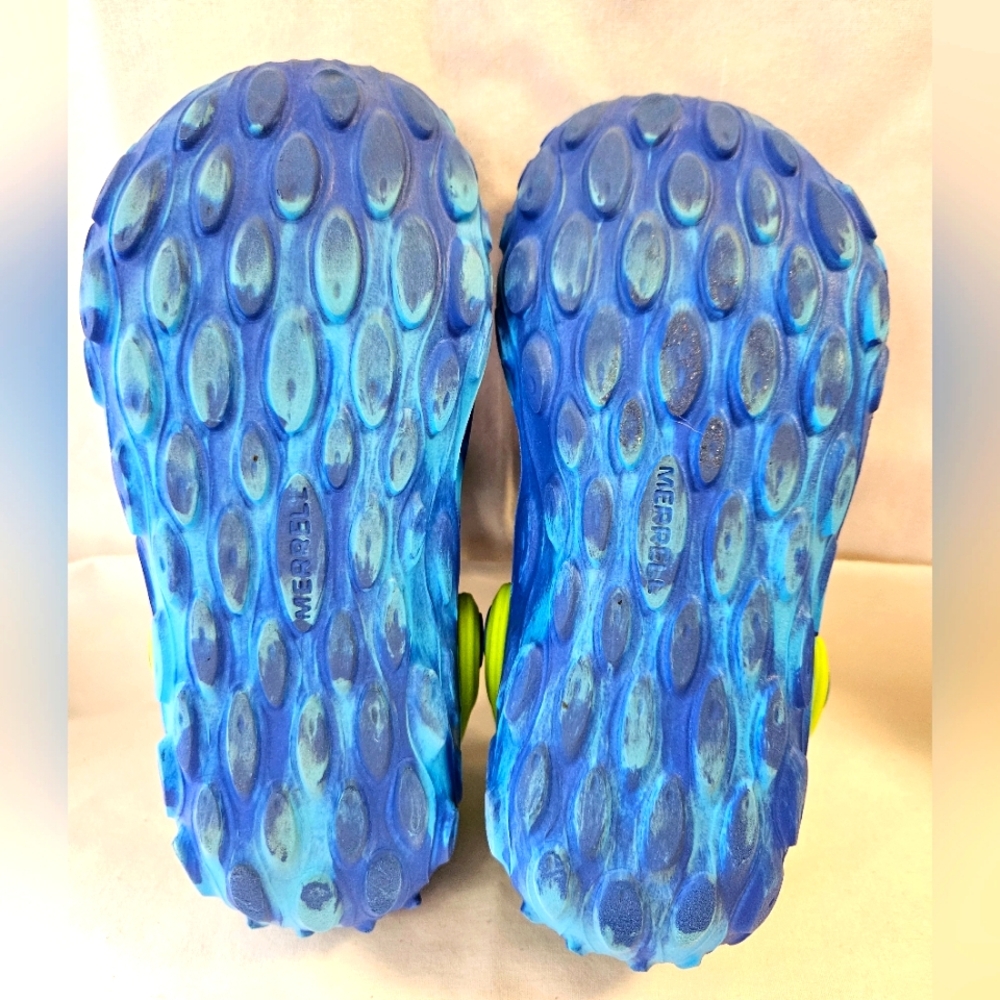 Merrell Hydro Moc Sandals Kids Size 11 Blue Camo Water Shoes Slip On Unisex. - Picture 5 of 7